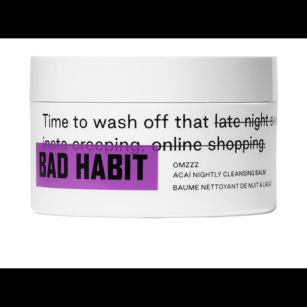 New Bad Habit açaí nightly cleansing balm